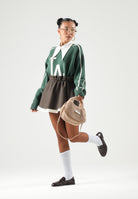 NEW ERA Maglione girocollo MLB KNIT SWEATER LA DODGERS verde scuro per uomo e donna 60897389 . NEW ERA 