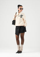 NEW ERA Maglione girocollo NEW ERA HERITAGE CONNECT KNIT SWEATER Cream panna chiaro per uomo e donna 60897453 . NEW ERA 