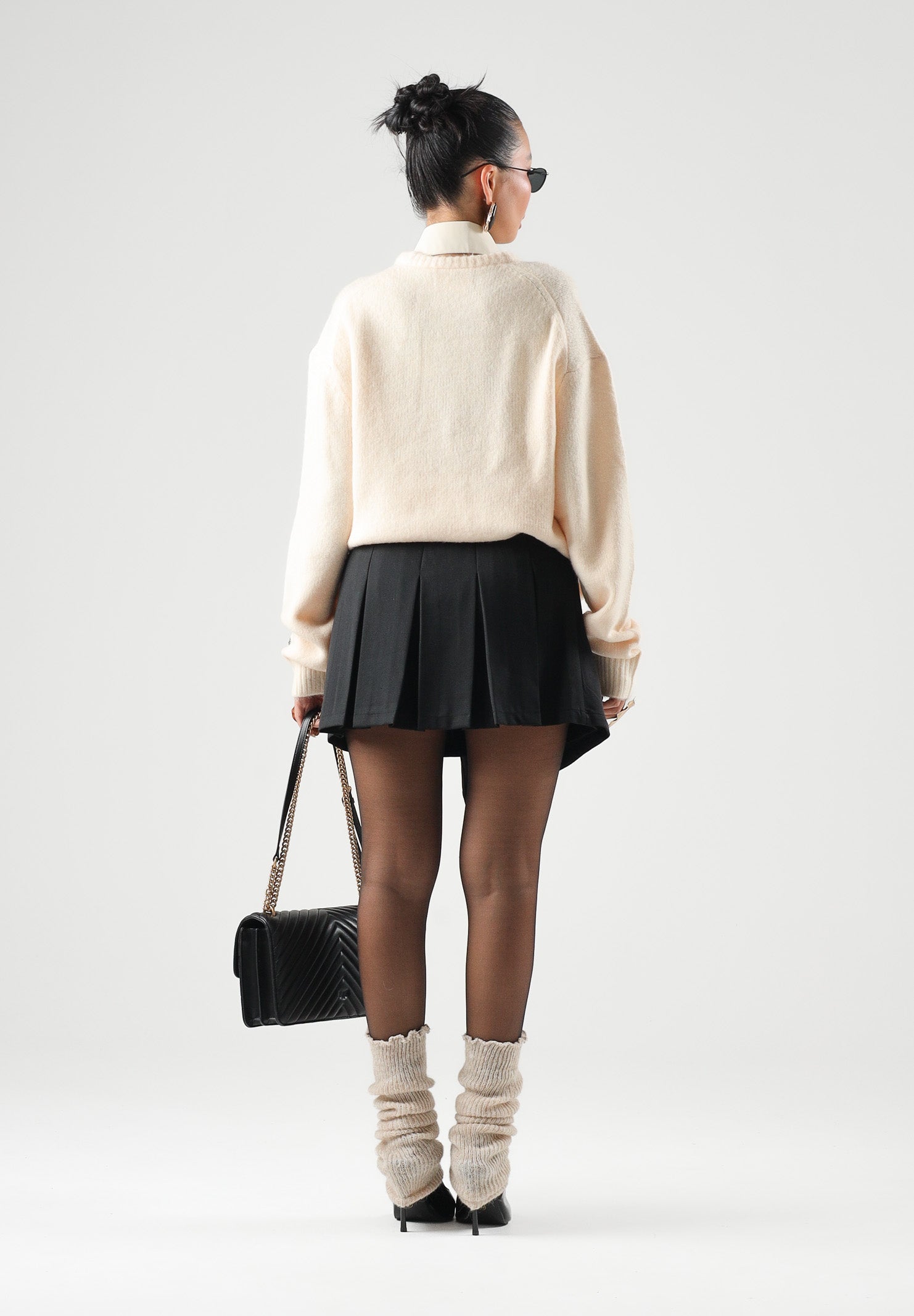 NEW ERA Maglione girocollo NEW ERA HERITAGE CONNECT KNIT SWEATER Cream panna chiaro per uomo e donna 60897453 . NEW ERA 