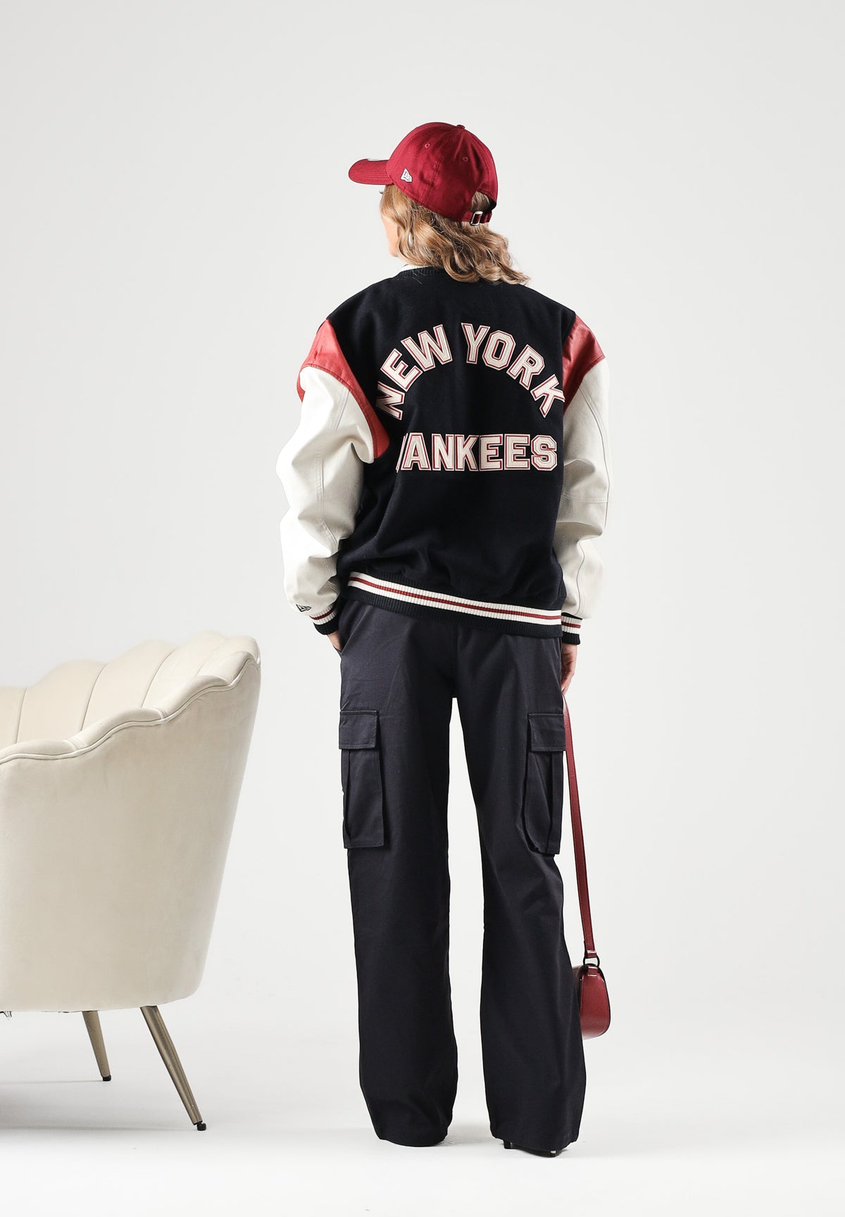 NEW ERA Pantaloni casual navy scuro-blu per uomo e donna  con mini logo iconico 60897495 . NEW ERA 