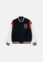 NEW ERA Bomber multicolor blu navy per uomo e donna con logo iconico laterale 60897510 . NEW ERA 