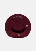 NEW ERA Basco parigino bordeaux per donna con ricamo del logo NY a contrasto. 60915761 . NEW ERA 