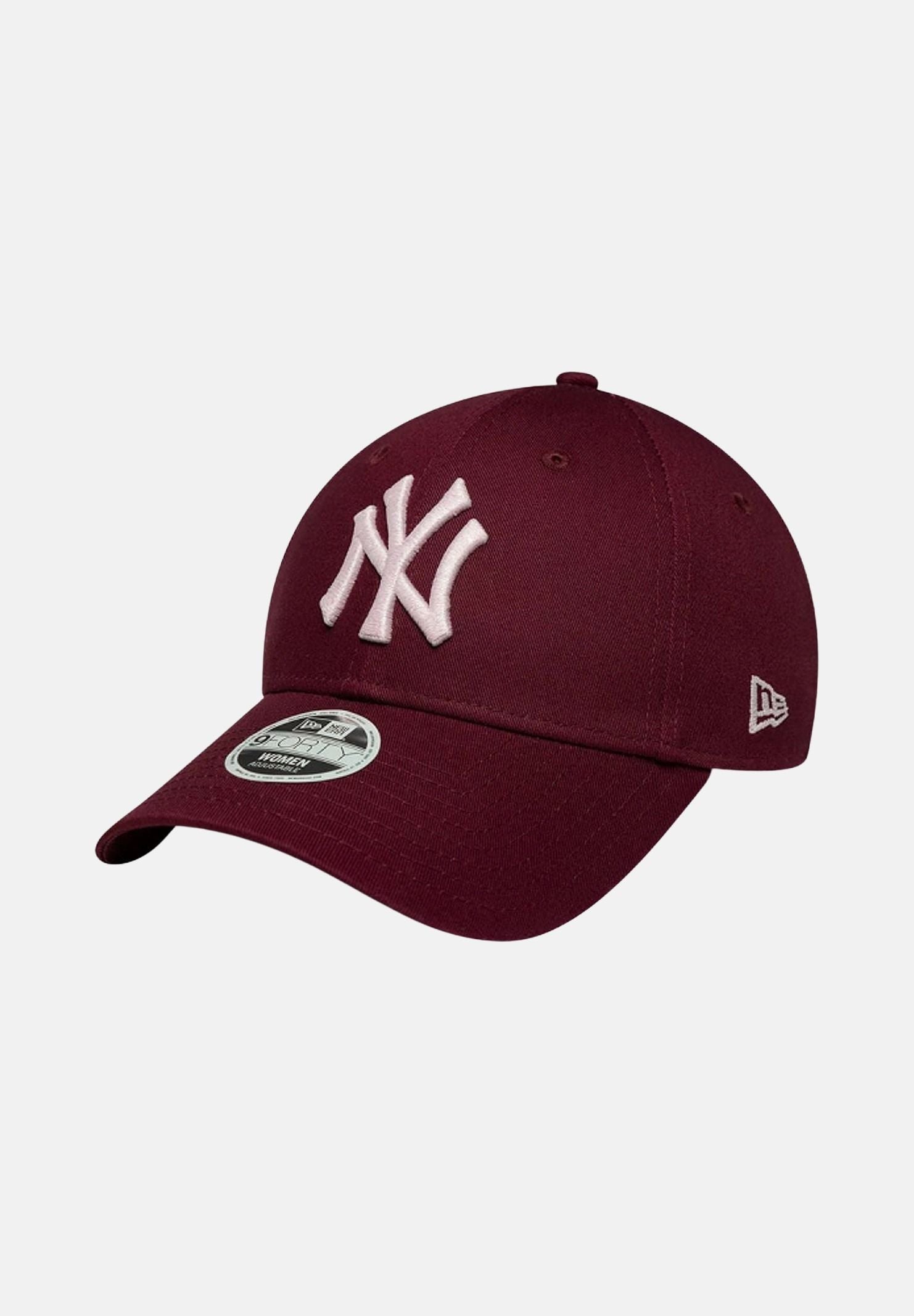 NEW ERA Cappello con visiera  9FORTY NEW YORK YANKEES MLB METALLIC bordeaux per uomo e donna 60915782 . NEW ERA 
