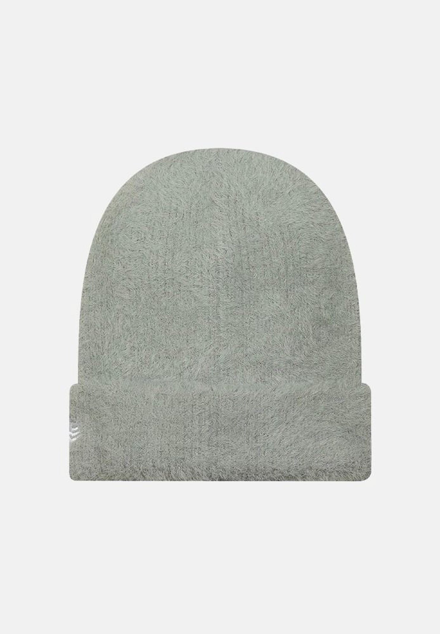 NEW ERA Berretto di lana  Beanie grigio per donna con risvolto e maxi logo NY ricamato a contrasto sul davanti. 60915890 . NEW ERA 