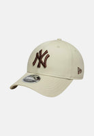 NEW ERA Cappello con visiera NEW YORK YANKEES MLB CREAM beige per uomo e donna con logo iconico 60915964 . NEW ERA 