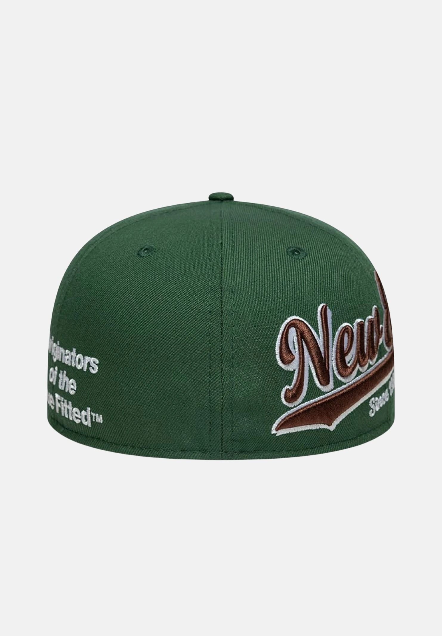 NEW ERA Cappello con visiera dritta 59FIFTY NEW YORK verde per uomo e donna 60915976 . NEW ERA 