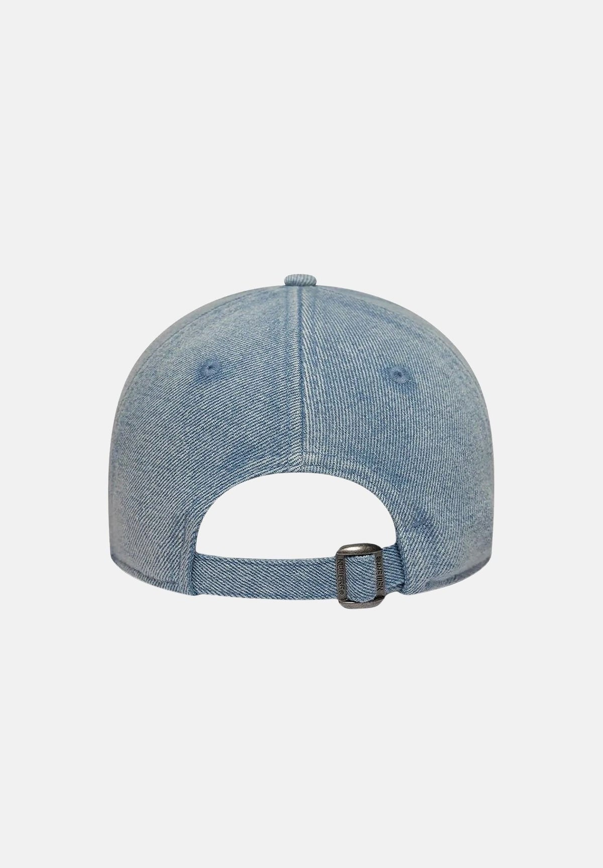 NEW ERA Cappellino 9TWENTY NEW YORK YANKEES azzurro denim per uomo e donna, effetto lavato, visiera curva e logo NY ricamato. 60960221 . NEW ERA 