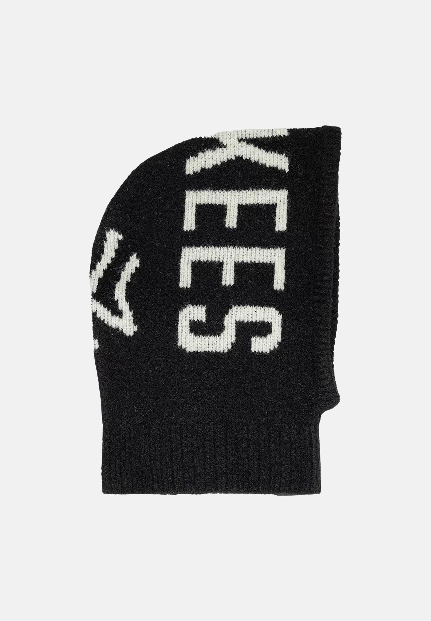 NEW ERA Balaclava  MLB SCRIPT NEW YORK YANKEES  nero per uomo e donna, in maglia con maxi scritta Yankees a contrasto.<BR/> 60960222 . NEW ERA 