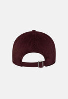 NEW ERA Cappellino 9TWENTY A-FRAME MLB CORD SCRIPT bordeaux da uomo e donna, in velluto a coste, con visiera curva e ricamo.<BR/> 60960251 . NEW ERA 