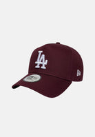NEW ERA Cappellino 9FORTY E-FRAME LEAGUE ESSENTIAL bordeaux per uomo e donna, con visiera curva e logo LA bianco. 60960286 . NEW ERA 
