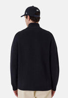 NEW ERA Cardigan 2 WAY ZIP NEW YORK YANKEES Navy blu scuro per uomo e donna, con collo alto, zip bidirezionale e logo NY sul petto. 60960407 . NEW ERA 