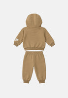 NIKE Tuta marrone chiaro per neonato con felpa con cappuccio e pantaloni sportivi coordinati. 16P284 JCR NIKE 