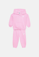 NIKE Tuta Club Fleece Oversized rosa per neonato con felpa con cappuccio e pantaloni jogger. 66P403 AAH NIKE 