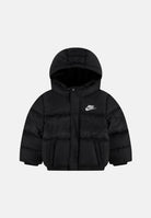 NIKE Piumino nero per  bambino e bambina con cappuccio imbottito e chiusura frontale con zip 86N976 023 NIKE 