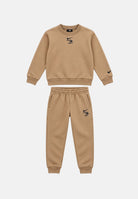 NIKE Tuta sportiva beige per bambino e bambina con logo iconico 9Q1304 X0L NIKE 