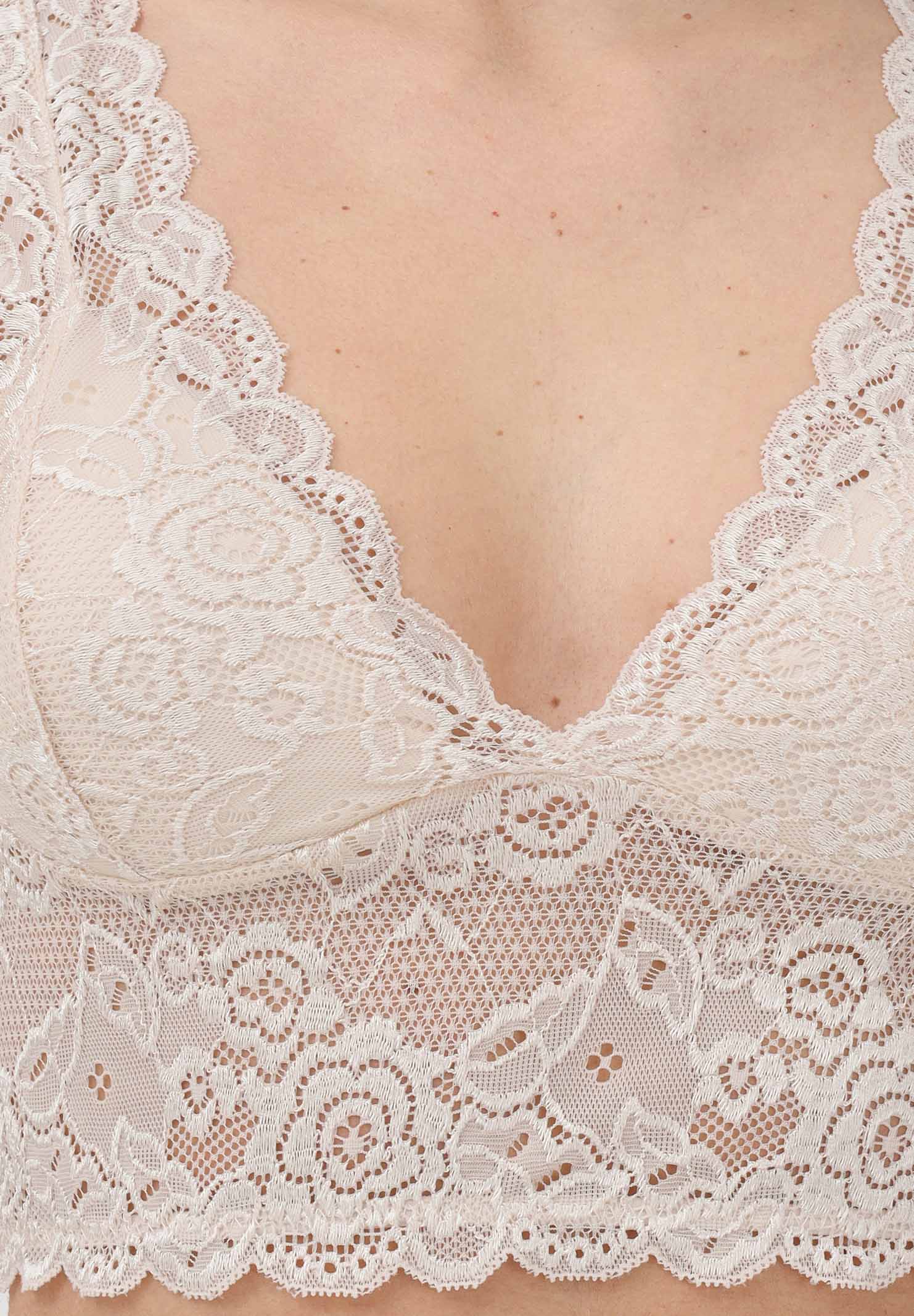 ONLY Bralette panna da donna 15107599 PETA ONLY 