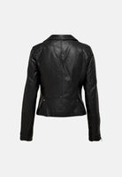 ONLY Giubbotto ONLGEMMA similpelle nero da donna effetto biker tinta unita. 15153079 BL ONLY 