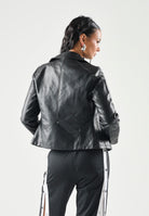 ONLY Giubbotto ONLGEMMA similpelle nero da donna effetto biker tinta unita. 15153079 BL ONLY 