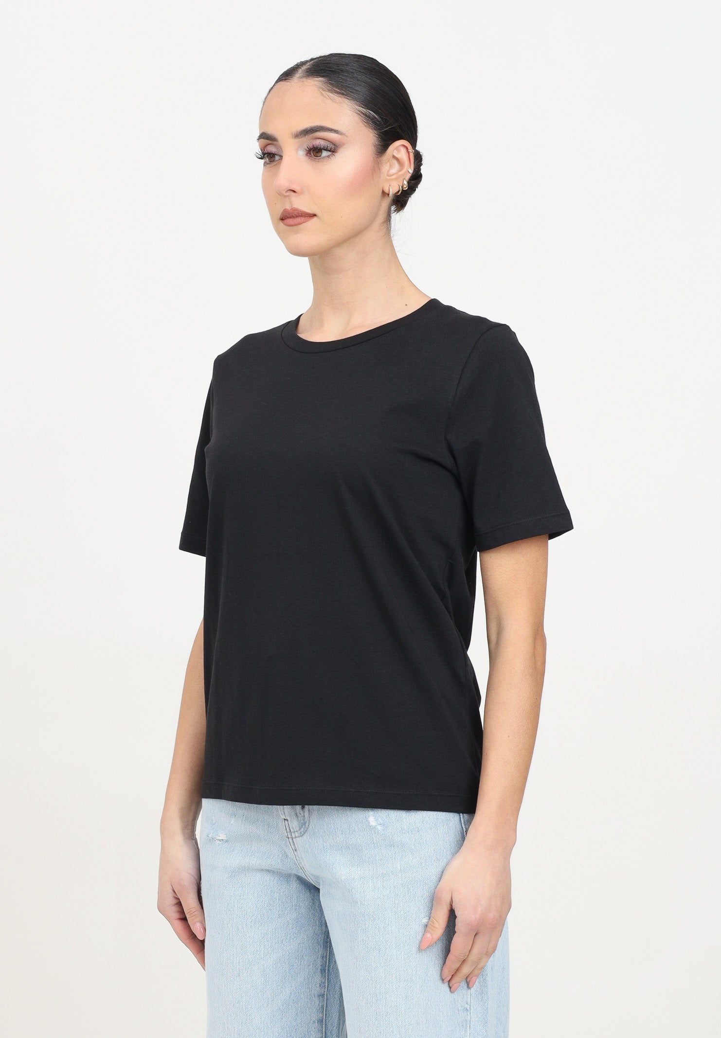 ONLY T-shirt a manica corta nera da donna 15270390 Black ONLY 