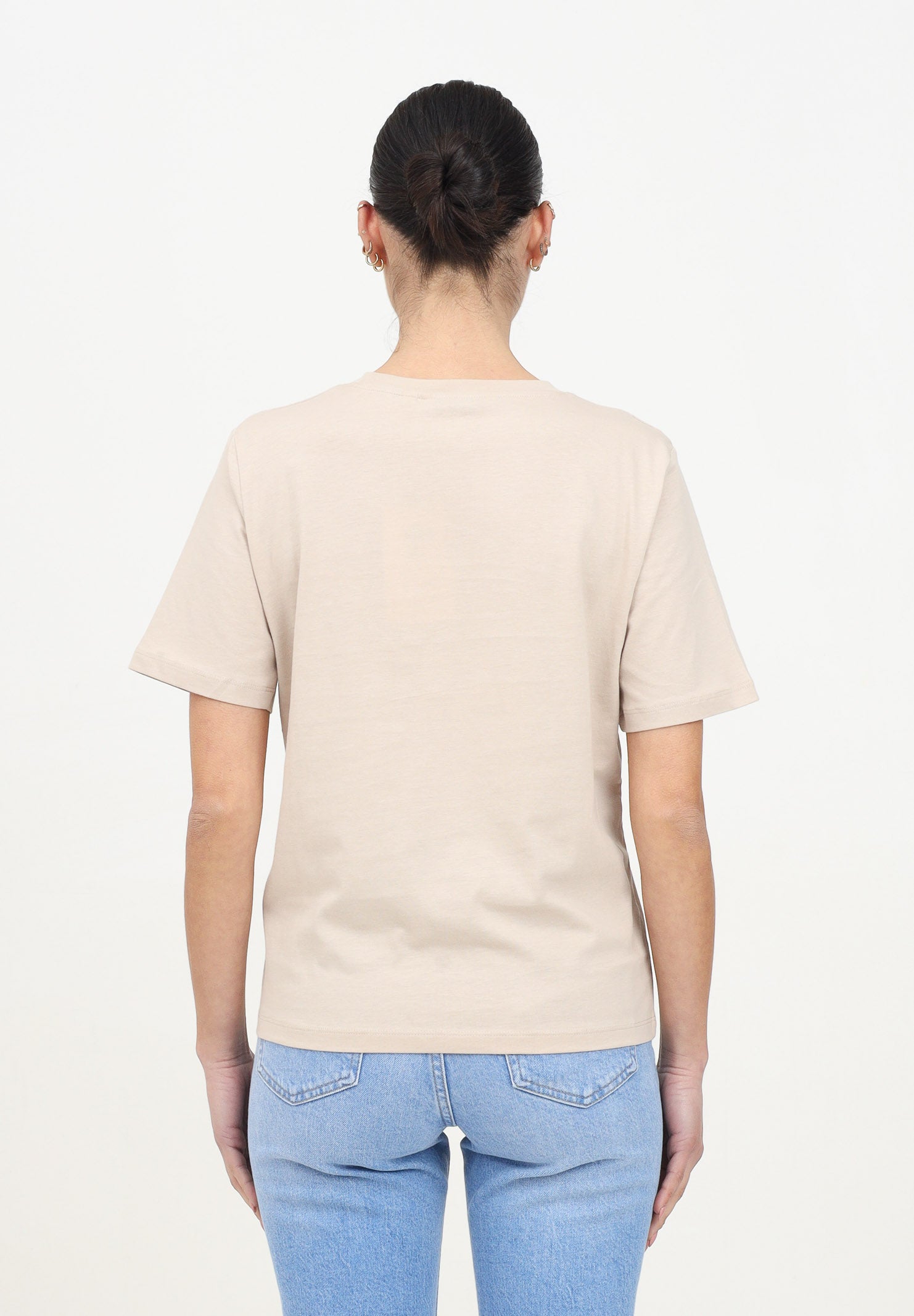 ONLY T-shirt a manica corta beige da donna 15270390 SILI ONLY 