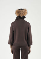 ONLY Maglione ONLENYA HIGH NECK marrone cioccolato da donna 15302262 CHTO ONLY 