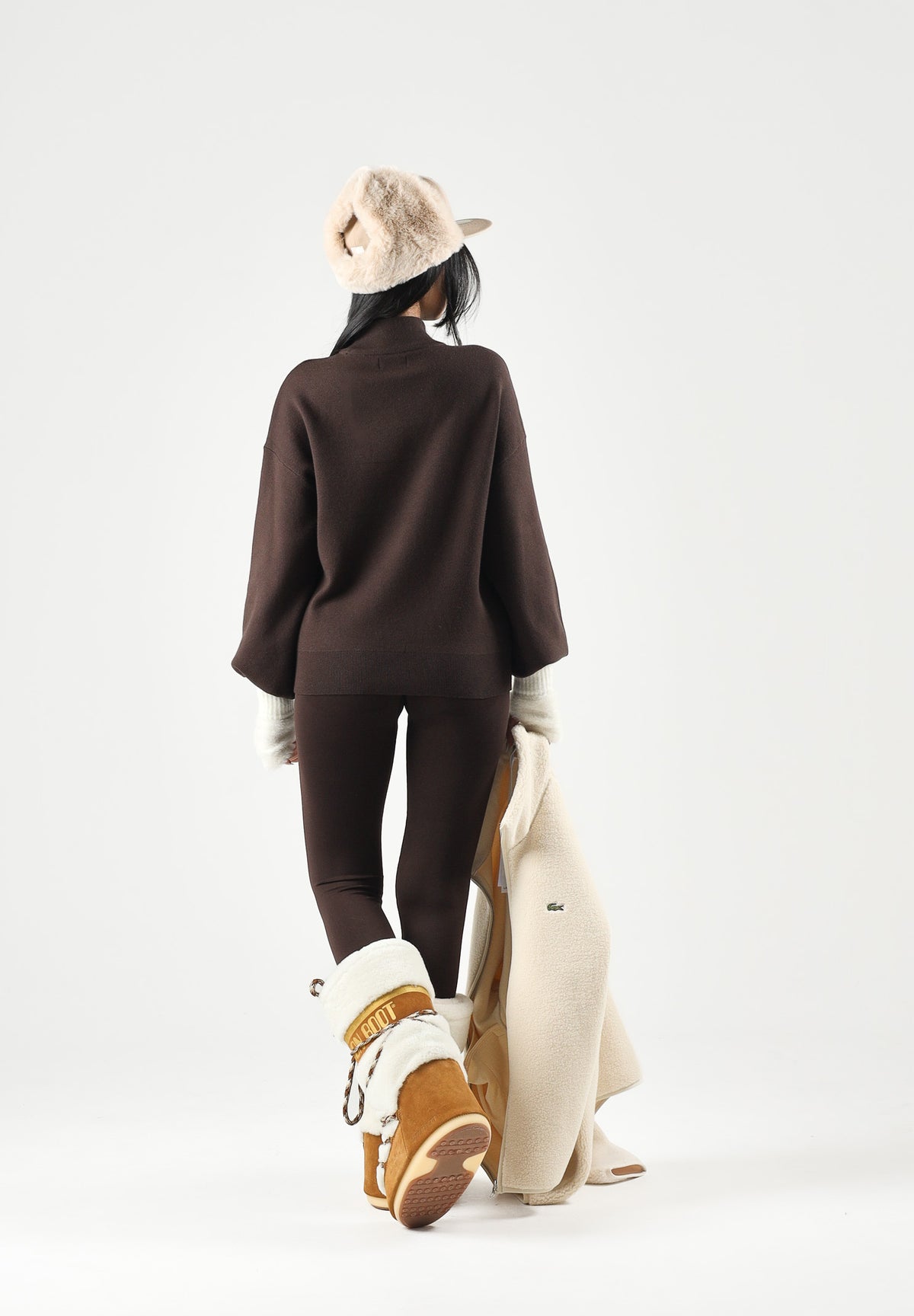 ONLY Maglione ONLENYA HIGH NECK marrone cioccolato da donna 15302262 CHTO ONLY 