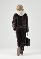 ONLY Eco-Pelliccia  chocolate marrone per donna con colletto camicia e chiusura frontale 15322406 CHTO ONLY 