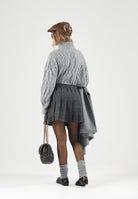 ONLY Gonna plissettata grigio scuro mélange da donna 15328841 DAGR ONLY 