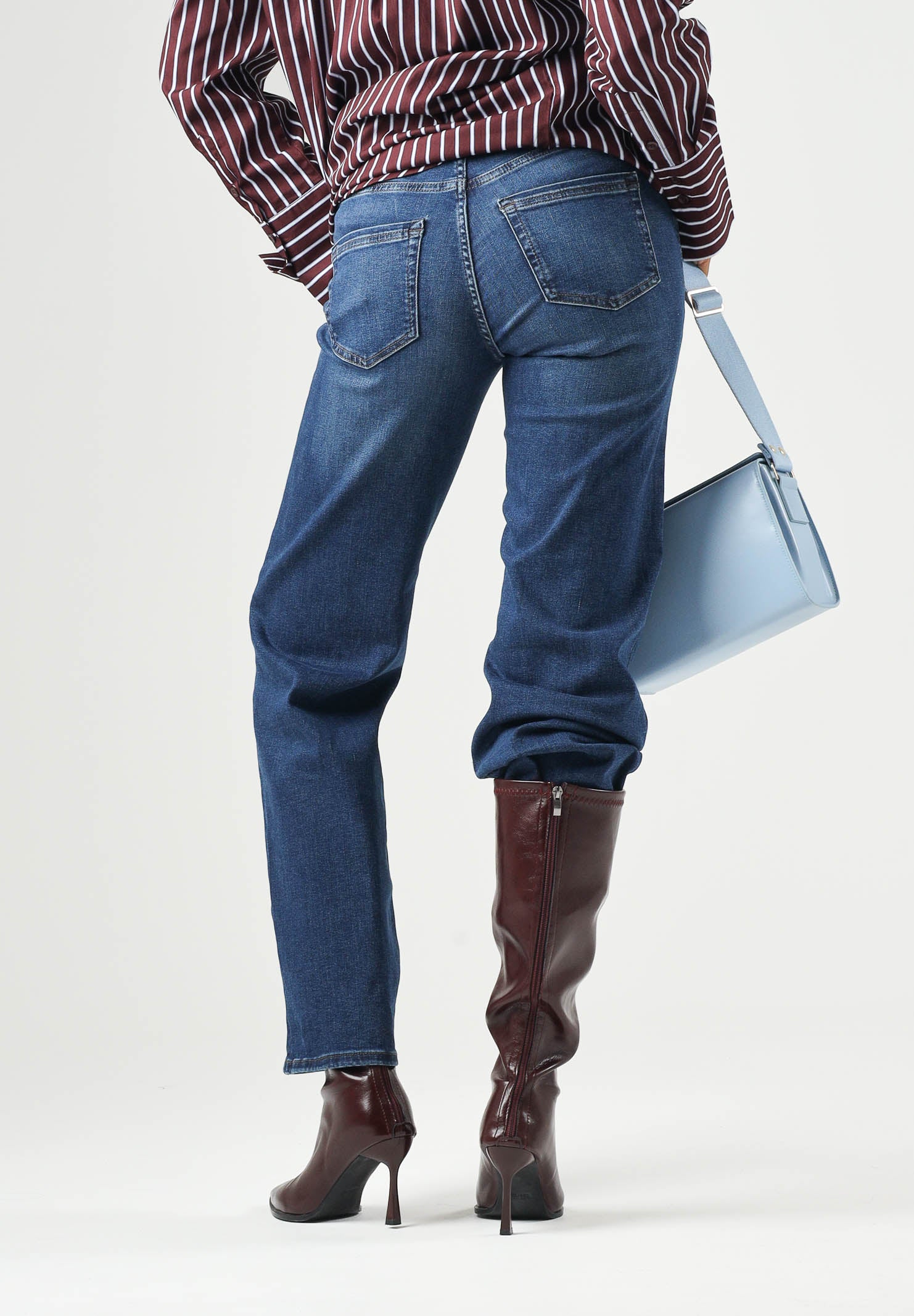 ONLY Jeans ONLBLUSH straight denim lavaggio scuro da donna <BR/>. 15344167 DABL ONLY 