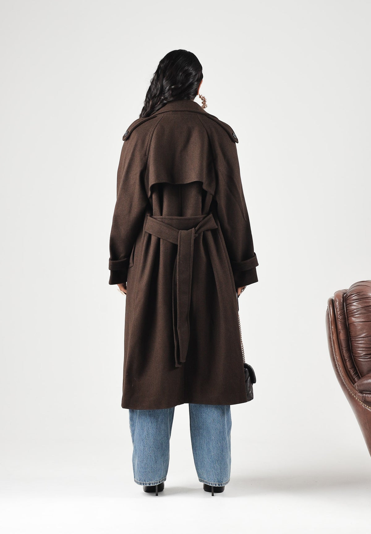 ONLY Cappotto lungo ONLDEAR-TRILLION Chocolate Brown, marrone cioccolato da donna 15344734 CHBR ONLY 