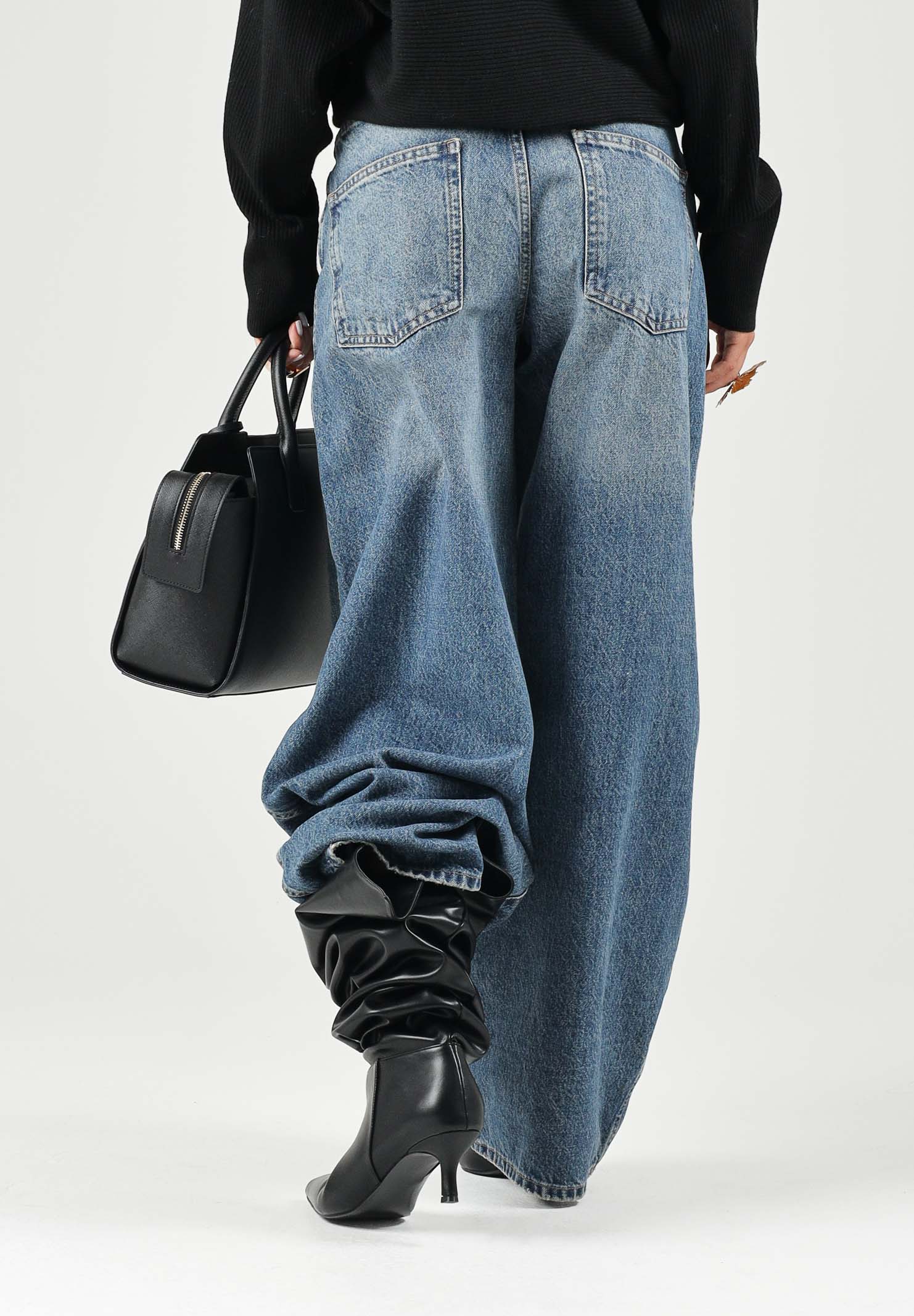 ONLY Jeans ONLTAYLOR Dark Blue Denim da donna con vestibilità barrel 15352198 DABL ONLY 