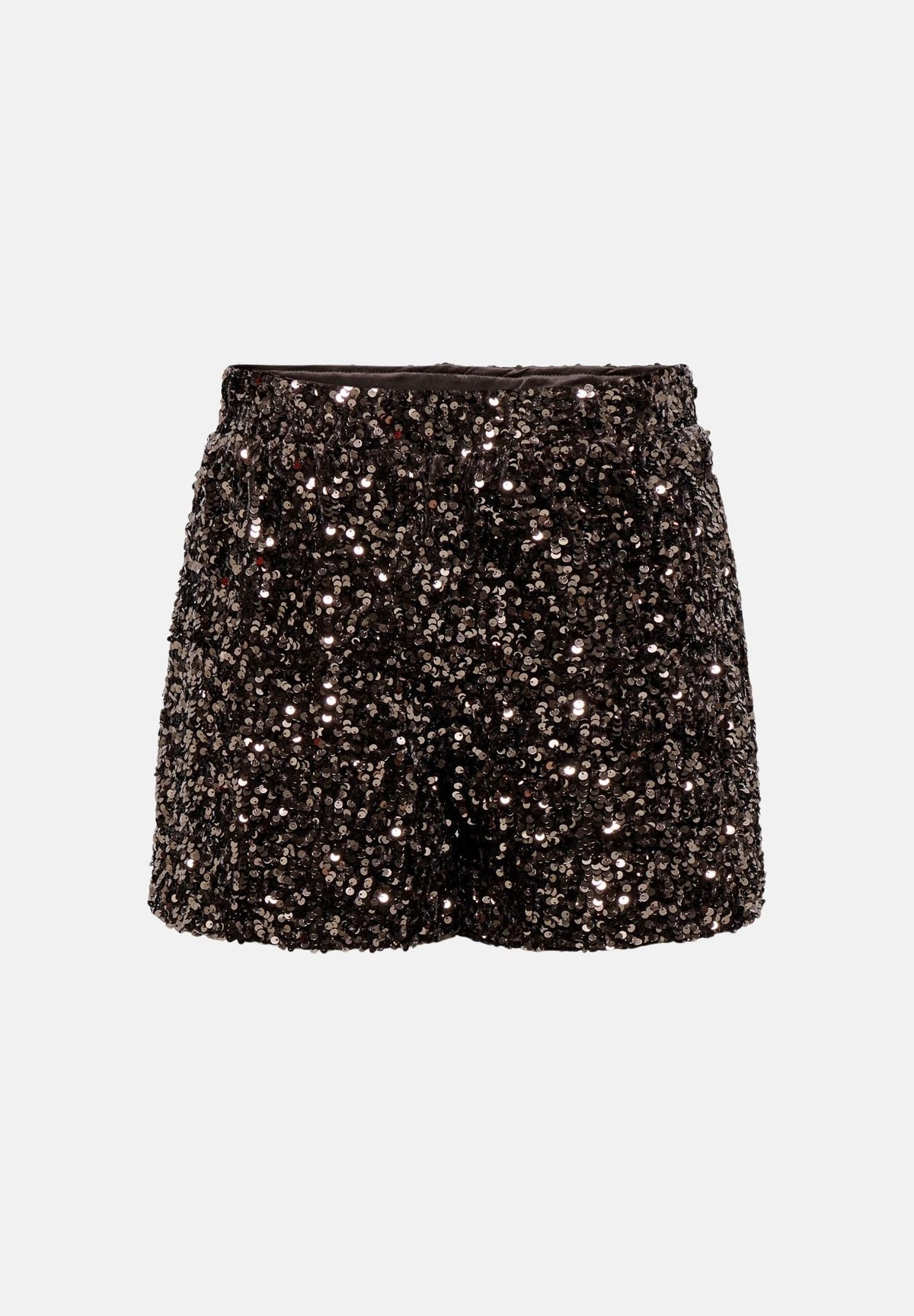 ONLY Shorts ONLCONFIDENCE NEW SEQUINS chocolate torte marrone cioccolato da donna con paillettes applicate 15360164 CHTO ONLY 