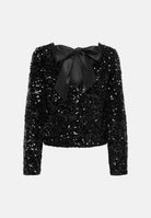 ONLY Top ONLCONFIDENCE nero da donna impreziosito da paiettes 15360166 BLBL ONLY 