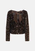ONLY Top ONLCONFIDENCE Chocolate Torte, marrone cioccolato da donna impreziosito da paillettes 15360166 CHTO ONLY 