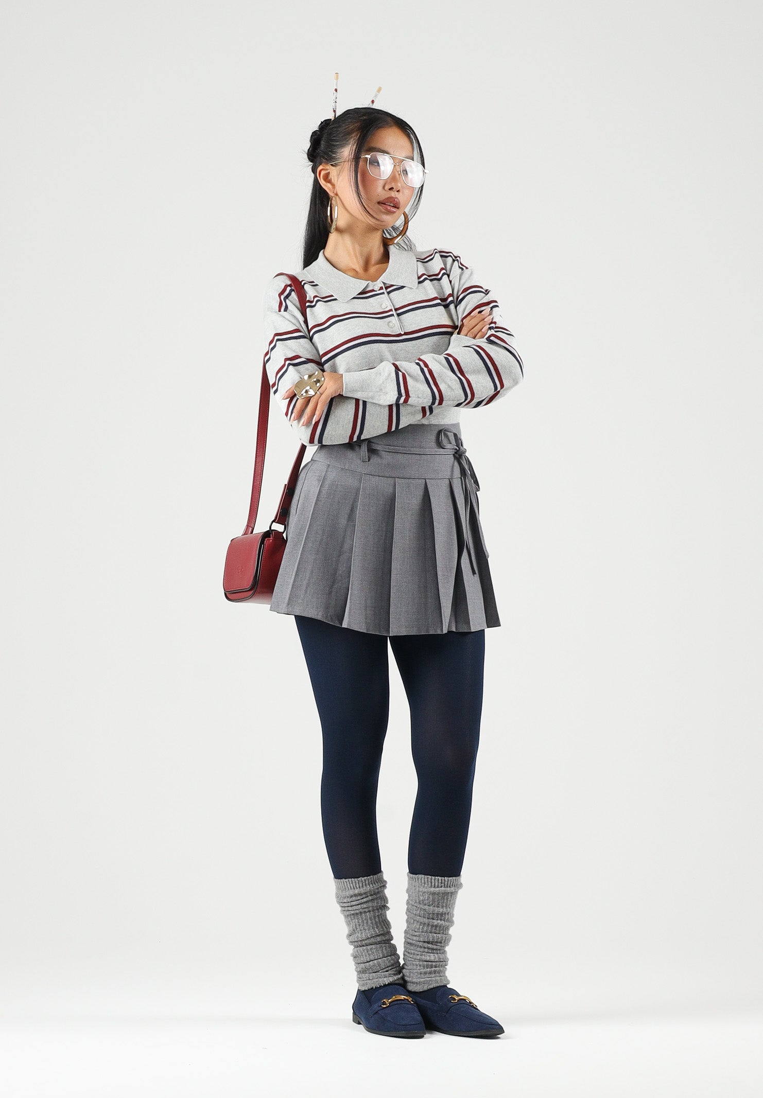 ONLY Gonna corta grigia da donna 15364053 MEGR ONLY 