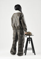 ONLY Giubbotto ONLINGRID in similpelle chocolate martini- marrone da donna con colletto in pelliccia 15373704 CHMA ONLY 