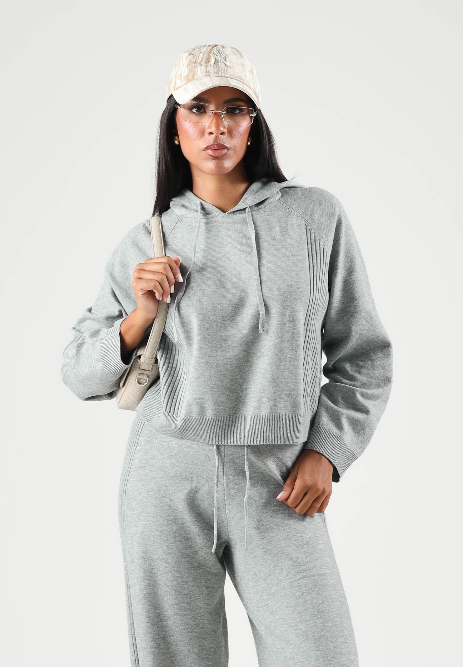 ONLY Maglia con cappucio  ONLMALOU grigio da donna 15374935 MEGR ONLY 