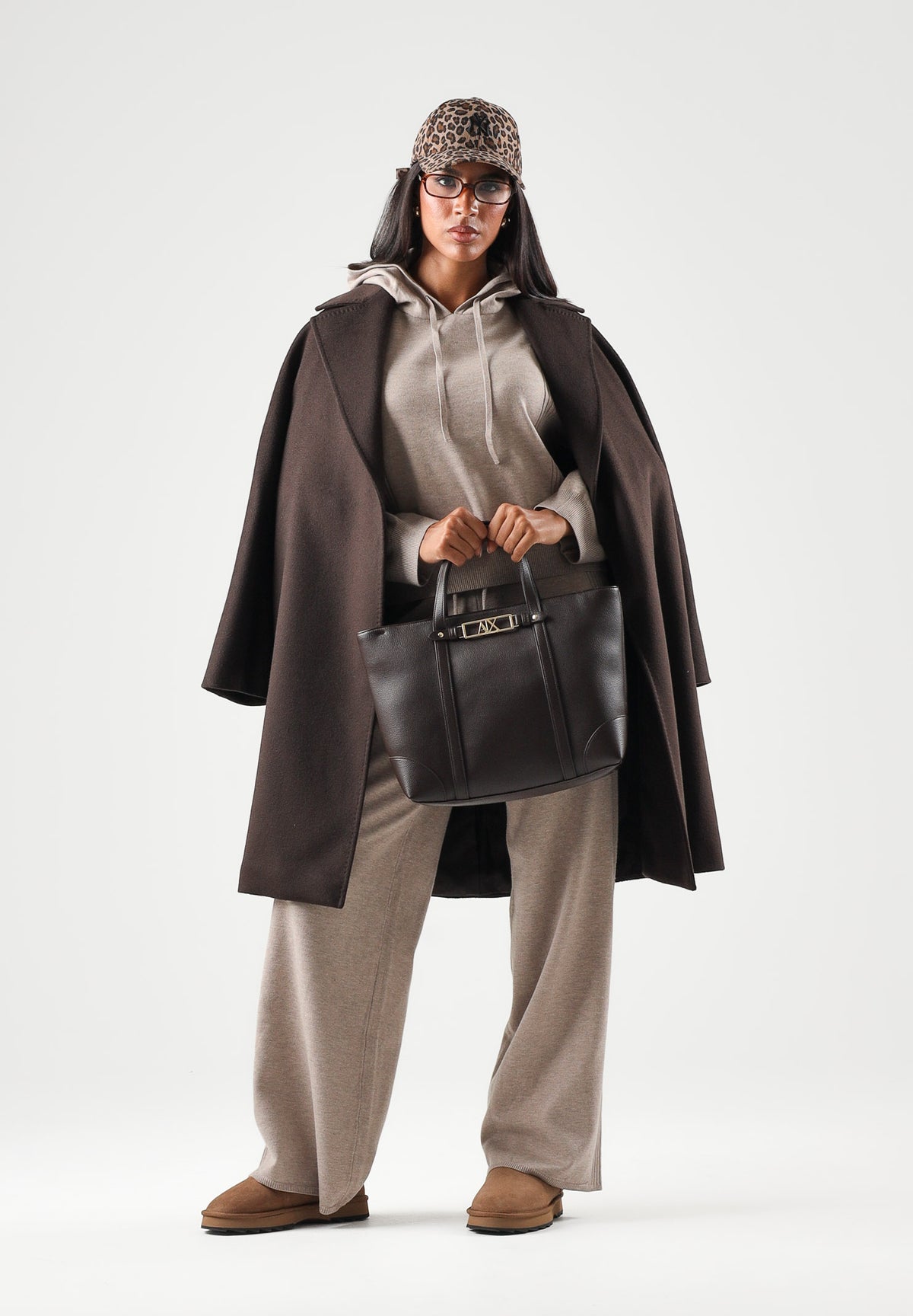 ONLY Maglia con cappucio  ONLMALOU mocha-beige da donna 15374935 MOME ONLY 