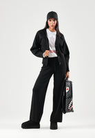 ONLY Pantaloni ONLLIVA neri da donna con pratica coulisse regolabile in vita 15374993 BL ONLY 