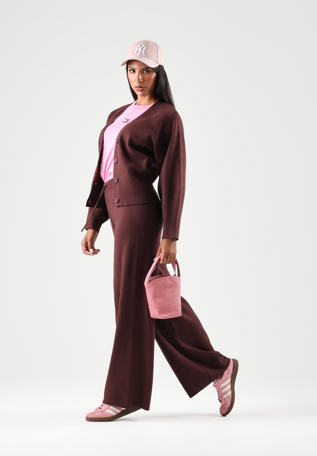 ONLY Pantaloni ONLLIVA bordeaux da donna con pratica coulisse regolabile in vita 15374993 FI ONLY 