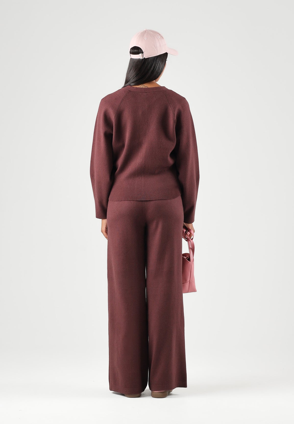 ONLY Pantaloni ONLLIVA bordeaux da donna con pratica coulisse regolabile in vita 15374993 FI ONLY 