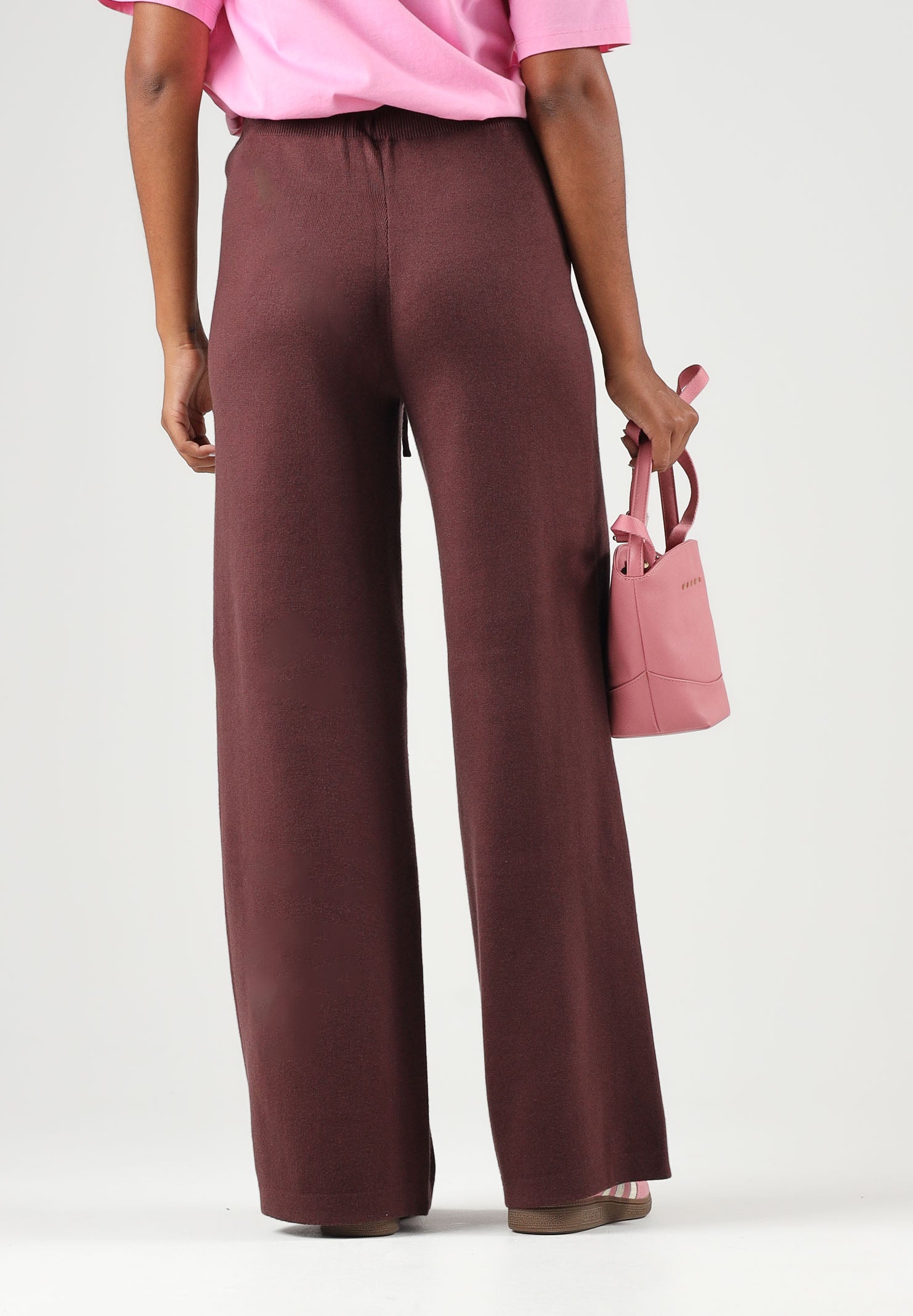 ONLY Pantaloni ONLLIVA bordeaux da donna con pratica coulisse regolabile in vita 15374993 FI ONLY 