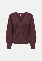 ONLY  Cardigan ONLLISA bordeaux da donna con chiusura frontale a bottoni e scollo a V 15374994 FI ONLY 