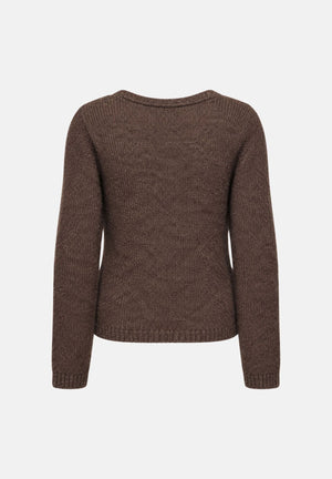 ONLY Maglione scollo a V  ONLMAGGIE Coffee Bean- marrone caffè da donna. 15375129 COBE ONLY 
