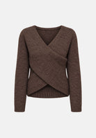 ONLY Maglione scollo a V  ONLMAGGIE Coffee Bean- marrone caffè da donna. 15375129 COBE ONLY 
