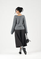 ONLY Maglione scollo a V  ONLMAGGIE grigio da donna. 15375129 MEGR ONLY 