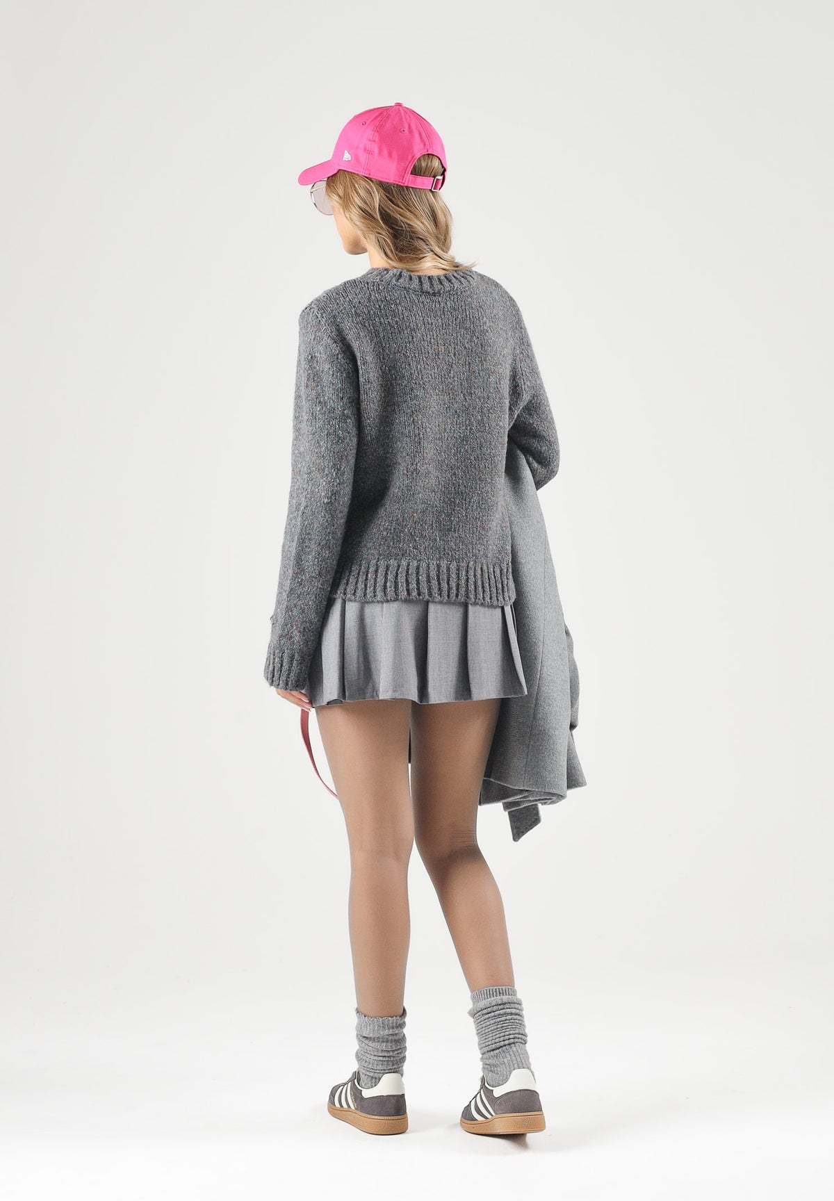 ONLY Maglione girocollo ONLSMILLA LS TEXT DETAIL grigio melangé da donna 15375416 DAGR ONLY 