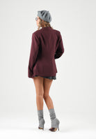 ONLY Giacca-Blazer ONLASTRID bordeaux da donna con apertura monopetto 15376791 WI ONLY 