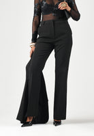 ONLY Pantaloni eleganti ONLPOPTRASH neri per donna con cintura in vita e taglio sartoriale elegante 15376978 BL ONLY 