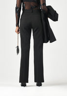 ONLY Pantaloni eleganti ONLPOPTRASH neri per donna con cintura in vita e taglio sartoriale elegante 15376978 BL ONLY 